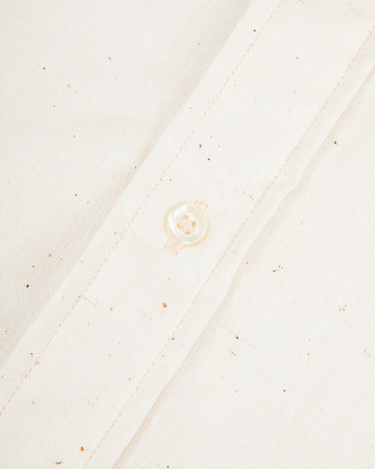 John Gluckow BB Round Collar Oxford - Ecru - Standard & Strange