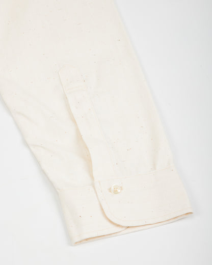 John Gluckow BB Round Collar Oxford - Ecru - Standard & Strange