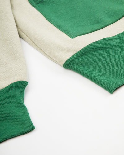 Warehouse The Olympic Champion Sweat Parka - Beige/Green - Standard & Strange