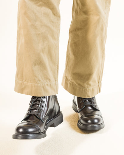 John Lofgren Combat Boots - Black Ops Shinki Shell Cordovan - Standard & Strange