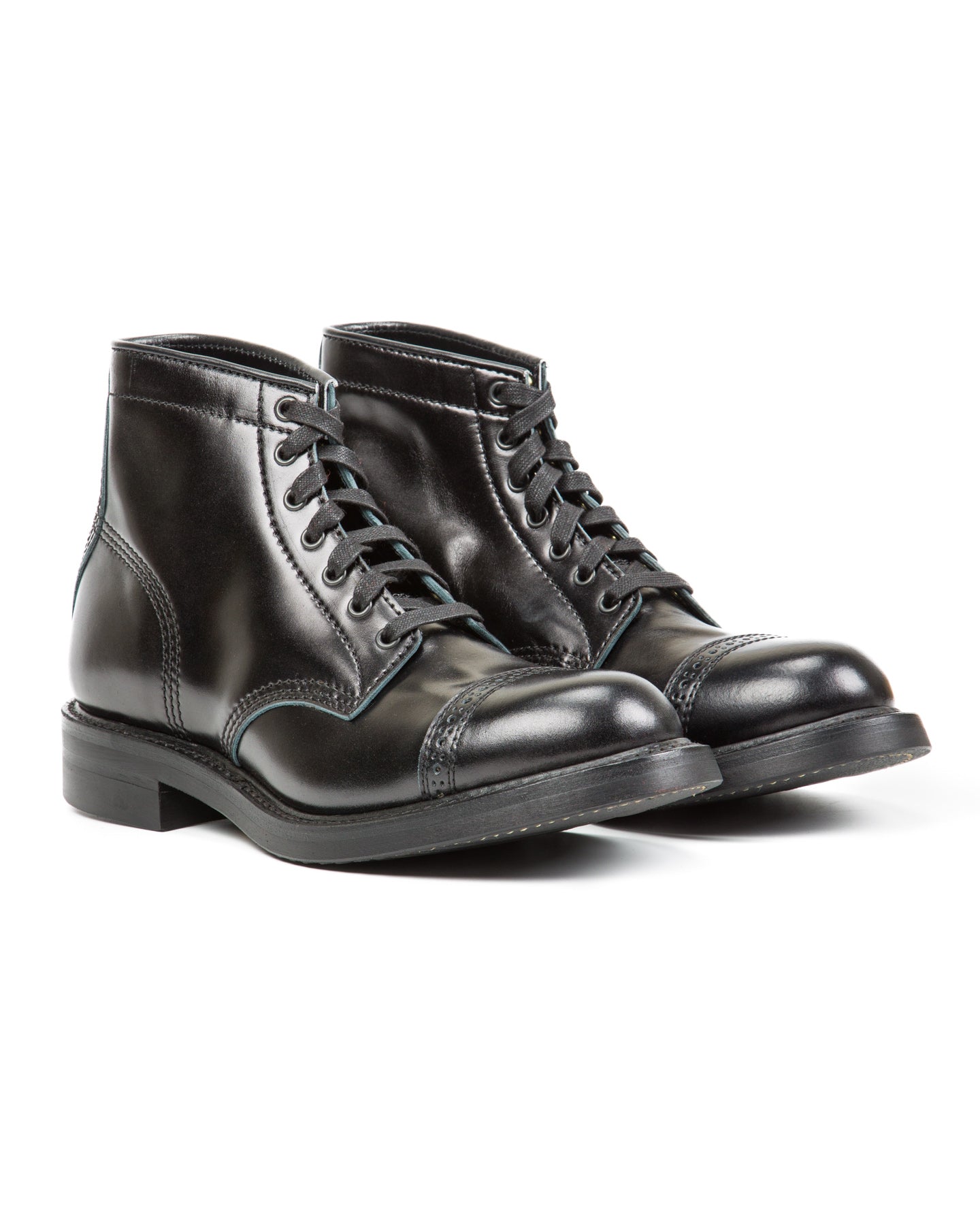 John Lofgren Combat Boots - Black Ops Shinki Shell Cordovan - Standard & Strange