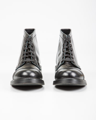 John Lofgren Combat Boots - Black Ops Shinki Shell Cordovan - Standard & Strange