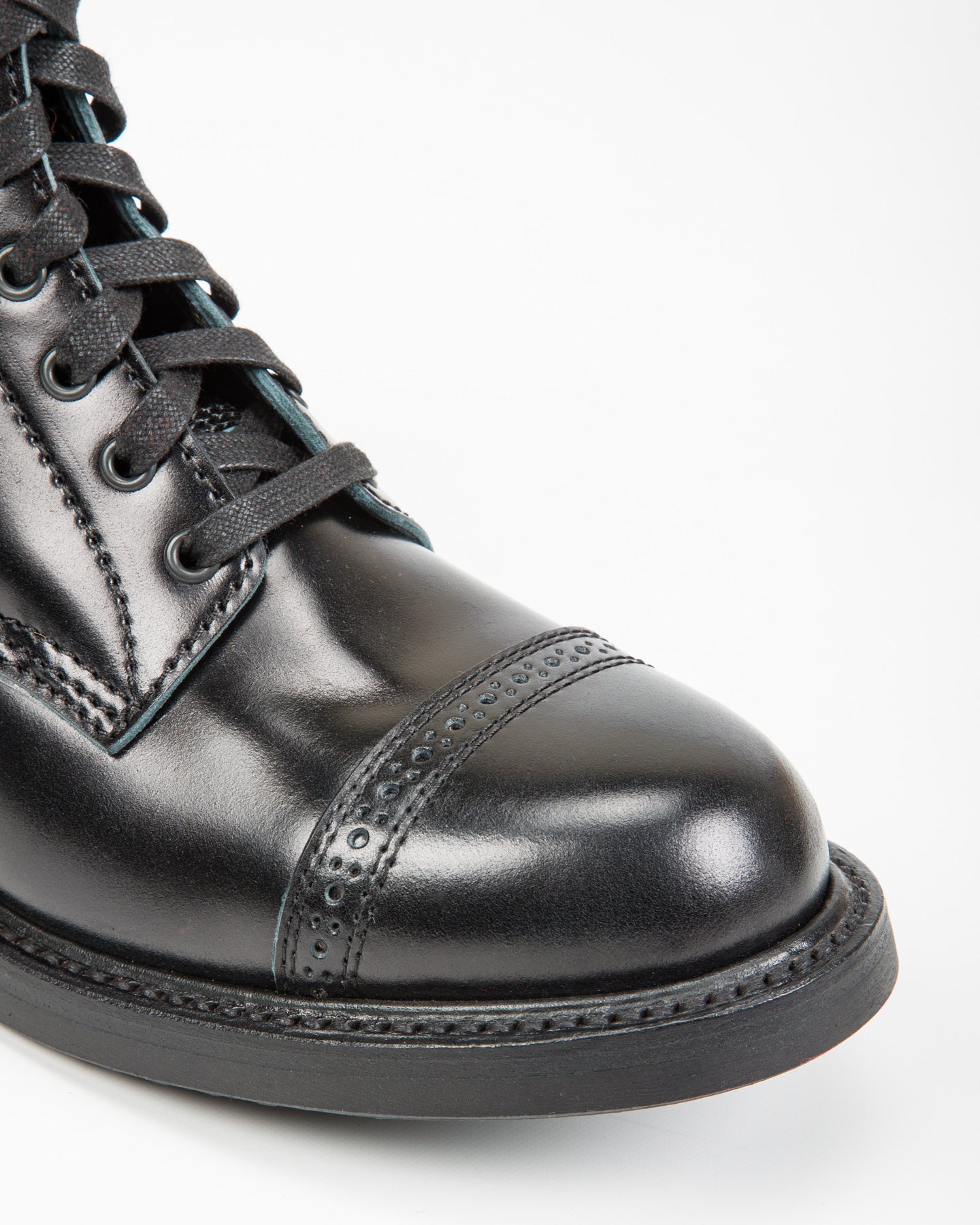 John Lofgren Combat Boots - Black Ops Shinki Shell Cordovan - Standard & Strange