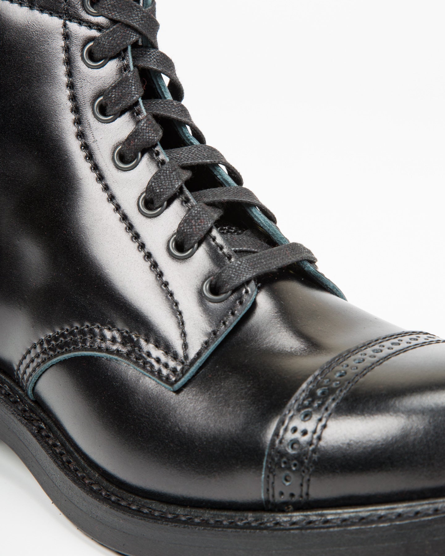 John Lofgren Combat Boots - Black Ops Shinki Shell Cordovan - Standard & Strange