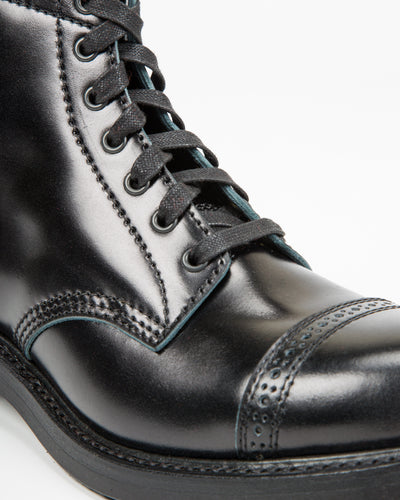 John Lofgren Combat Boots - Black Ops Shinki Shell Cordovan - Standard & Strange