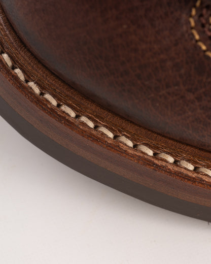 John Lofgren Donkey Puncher 8" Boots - Burnt Dark Brown Ezo Deerskin - Standard & Strange