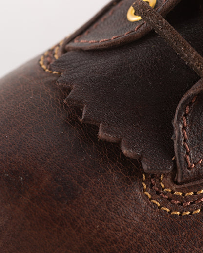 John Lofgren Donkey Puncher 8" Boots - Burnt Dark Brown Ezo Deerskin - Standard & Strange