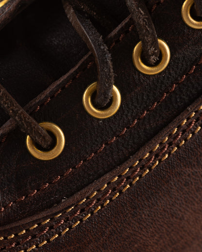 John Lofgren Donkey Puncher 8" Boots - Burnt Dark Brown Ezo Deerskin - Standard & Strange