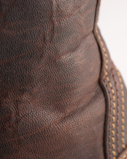 John Lofgren Donkey Puncher 8" Boots - Burnt Dark Brown Ezo Deerskin - Standard & Strange