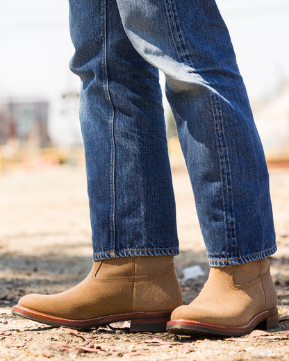 John Lofgren Duke Roper Boots - Natural CXL Roughout - Standard & Strange