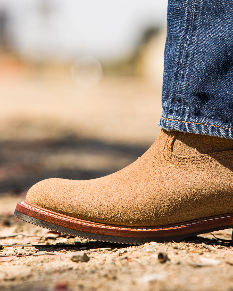 John Lofgren Duke Roper Boots - Natural CXL Roughout – Standard