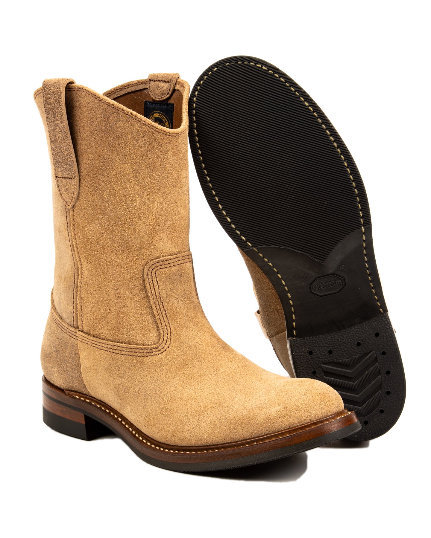 John Lofgren Duke Roper Boots - Natural CXL Roughout – Standard