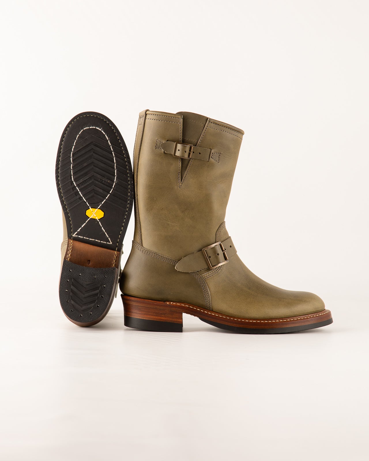 John Lofgren Engineer Boots - Badalassi Grigio – Standard & Strange