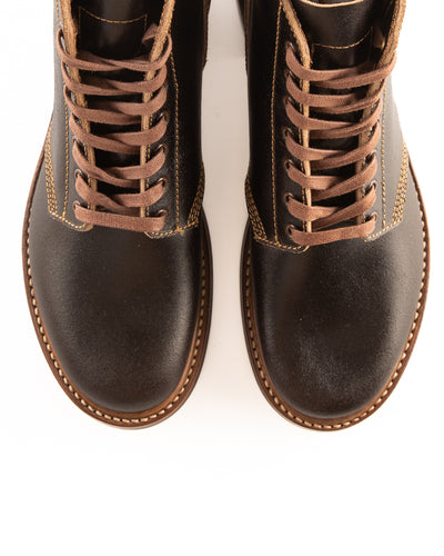 John Lofgren M-43 Service Boots - Dark Brown Waxed Flesh - Standard & Strange