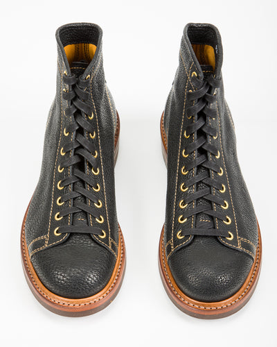 John Lofgren Monkey Boots - Black Hokkaido Ezo Bear Hide - Standard & Strange