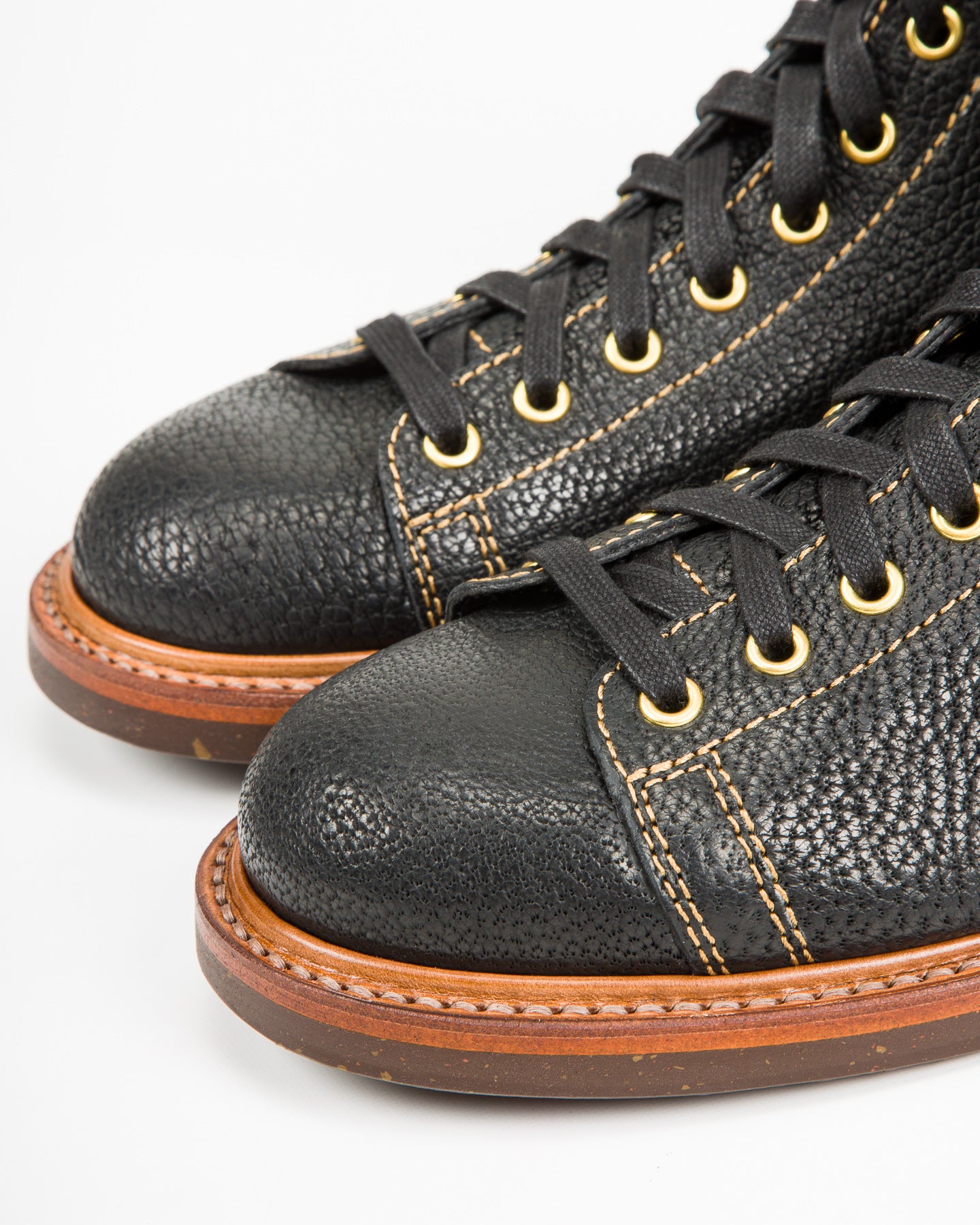 Monkey Boots - Black Hokkaido Ezo Bear Hide – Standard & Strange Monkey Boots - Black Hokkaido Ezo Bear Hide – Standard & Strange