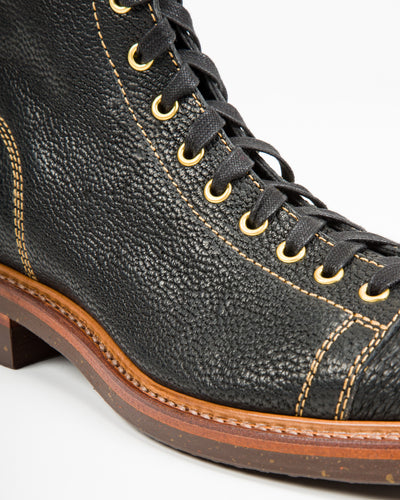 John Lofgren Monkey Boots - Black Hokkaido Ezo Bear Hide - Standard & Strange