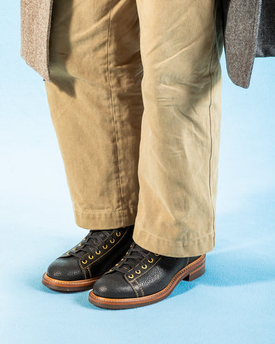 John Lofgren Monkey Boots - Black Hokkaido Ezo Bear Hide - Standard & Strange