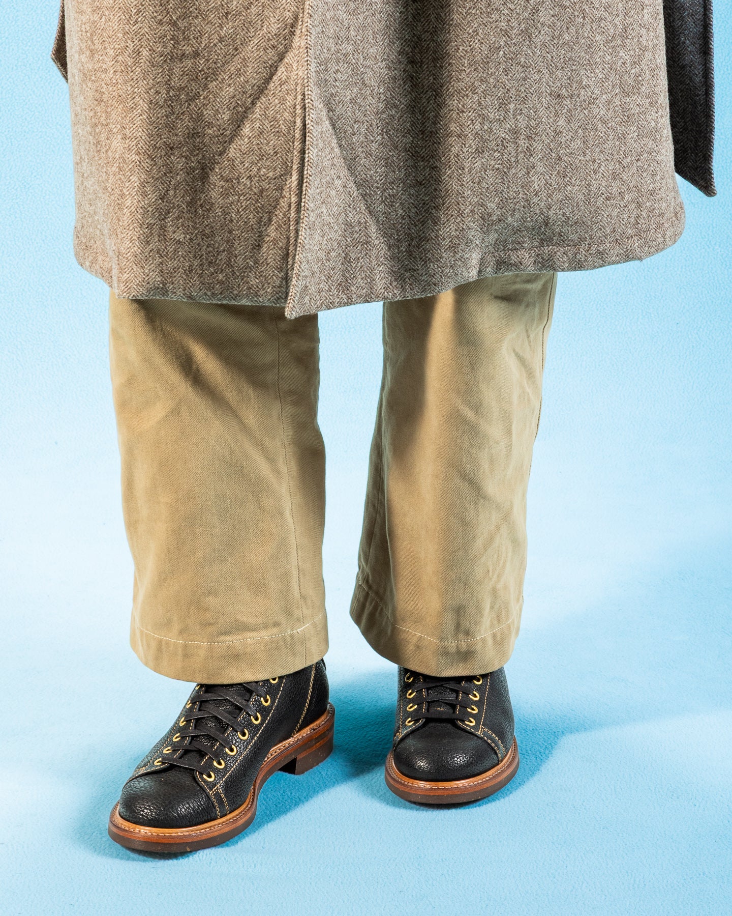 John Lofgren Monkey Boots - Black Hokkaido Ezo Bear Hide - Standard & Strange