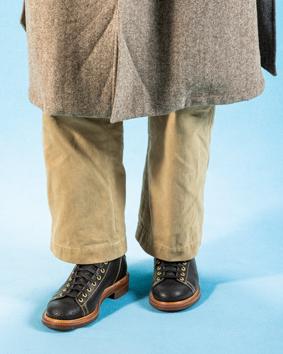 John Lofgren Monkey Boots - Black Hokkaido Ezo Bear Hide - Standard & Strange