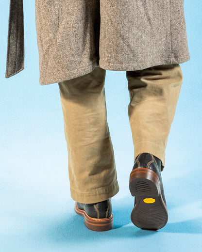 John Lofgren Monkey Boots - Black Hokkaido Ezo Bear Hide - Standard & Strange