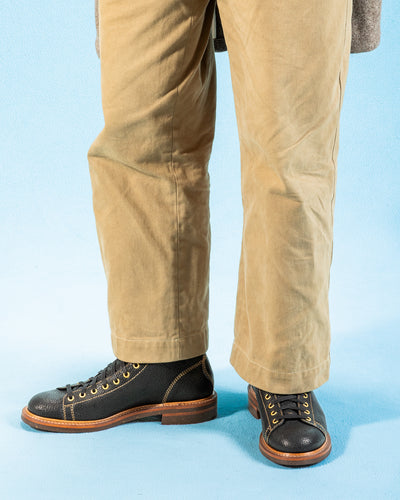 John Lofgren Monkey Boots - Black Hokkaido Ezo Bear Hide - Standard & Strange