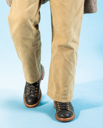 John Lofgren Monkey Boots - Black Hokkaido Ezo Bear Hide - Standard & Strange