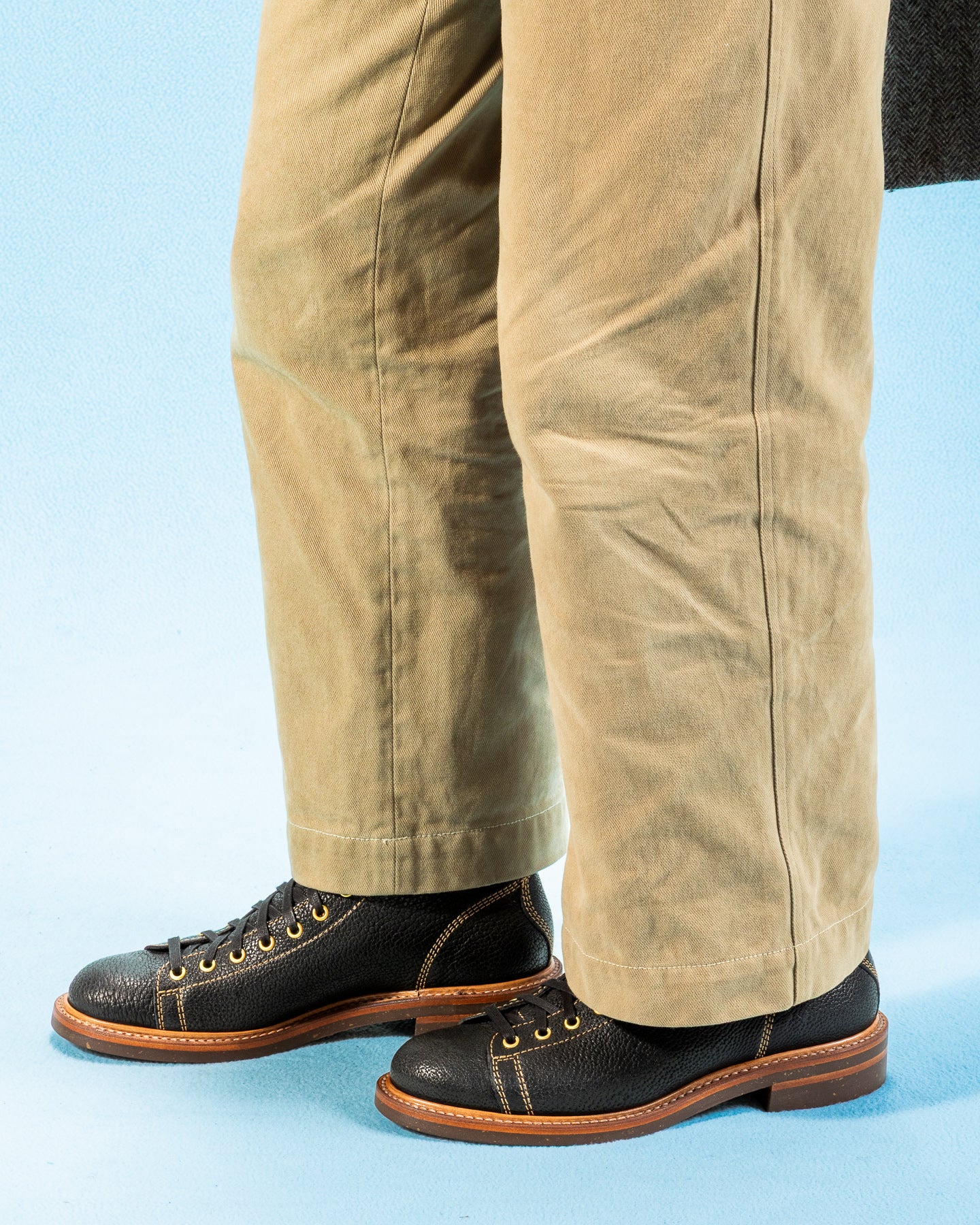 John Lofgren Monkey Boots - Black Hokkaido Ezo Bear Hide - Standard & Strange