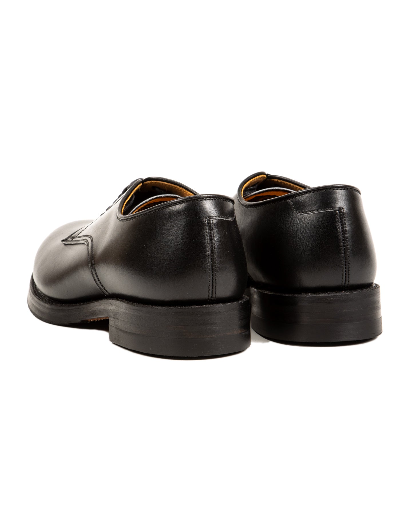 USN Low Quarter Shoes - Black Calfskin