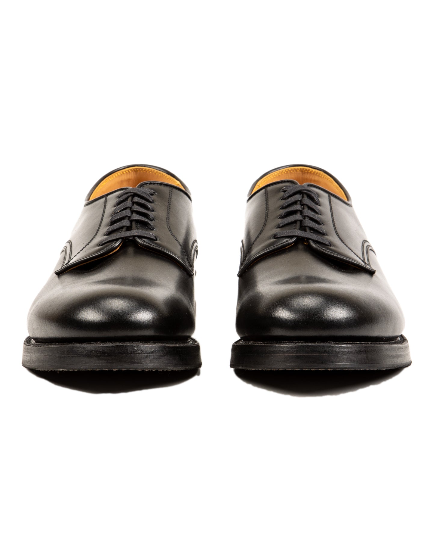 John Lofgren USN Low Quarter Shoes - Black Calfskin - Standard & Strange