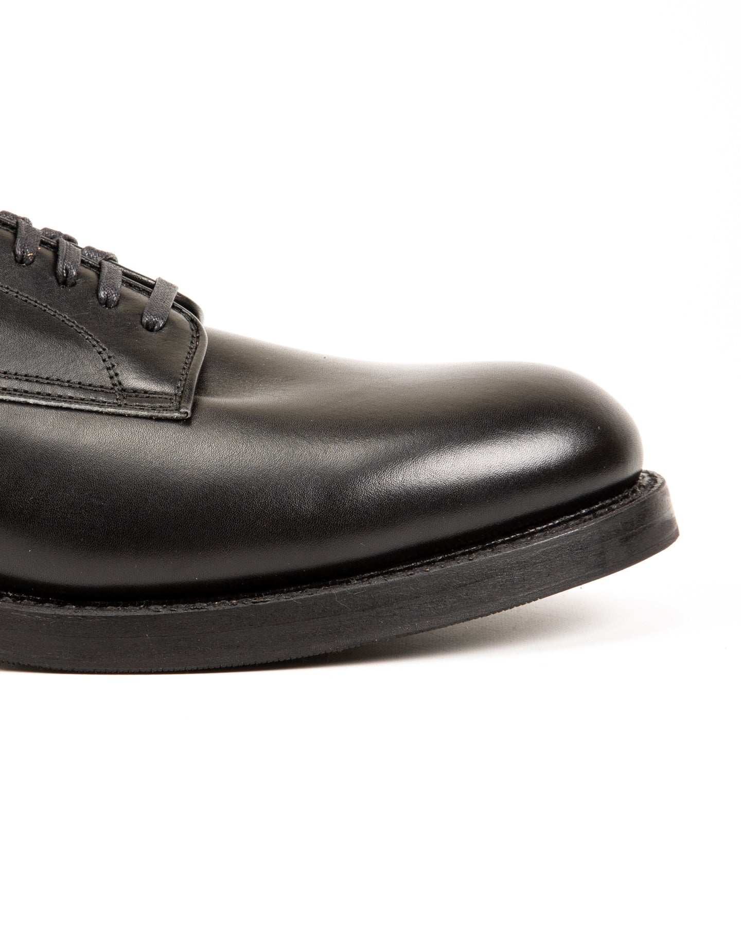 John Lofgren USN Low Quarter Shoes - Black Calfskin - Standard & Strange