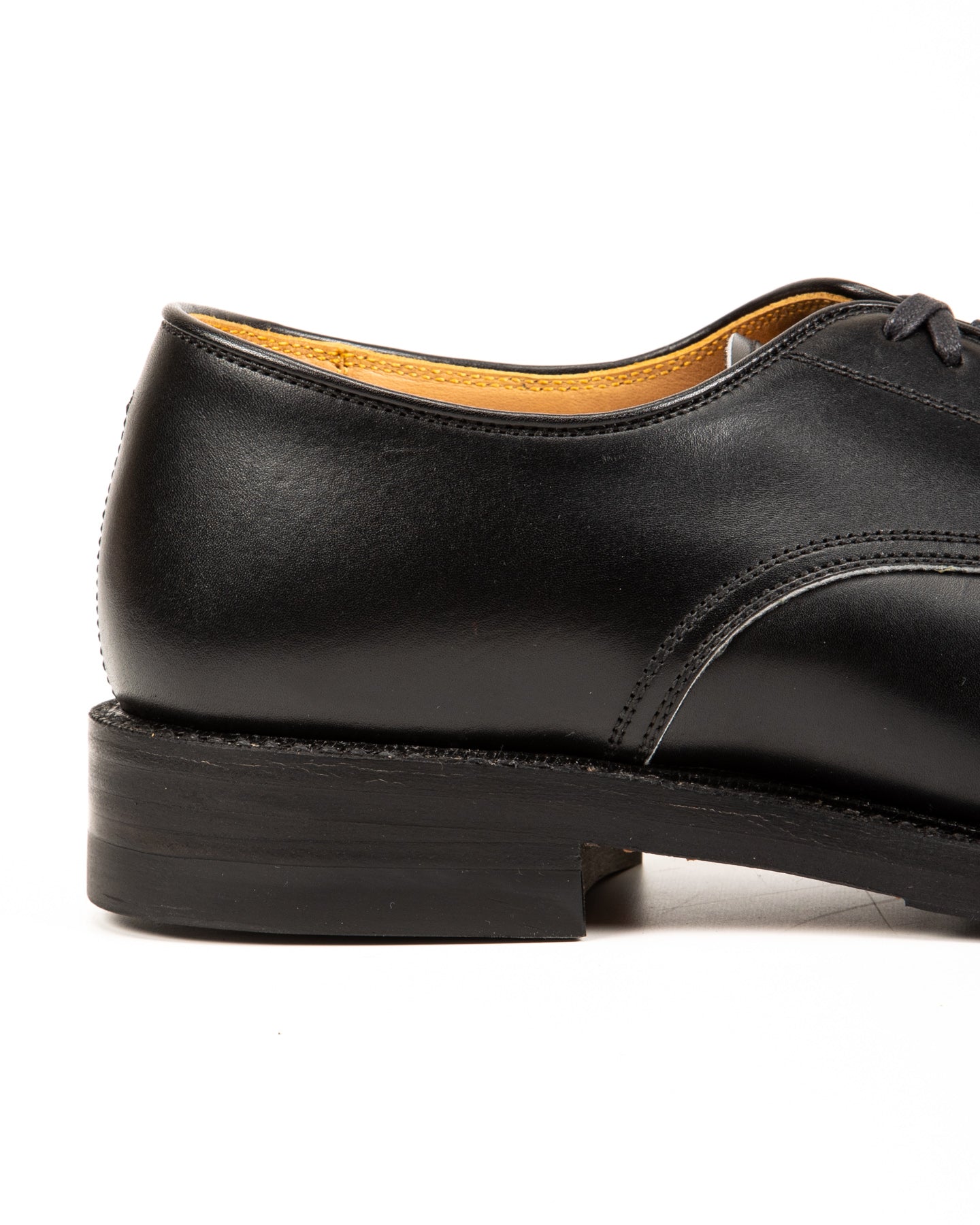 John Lofgren USN Low Quarter Shoes - Black Calfskin - Standard & Strange