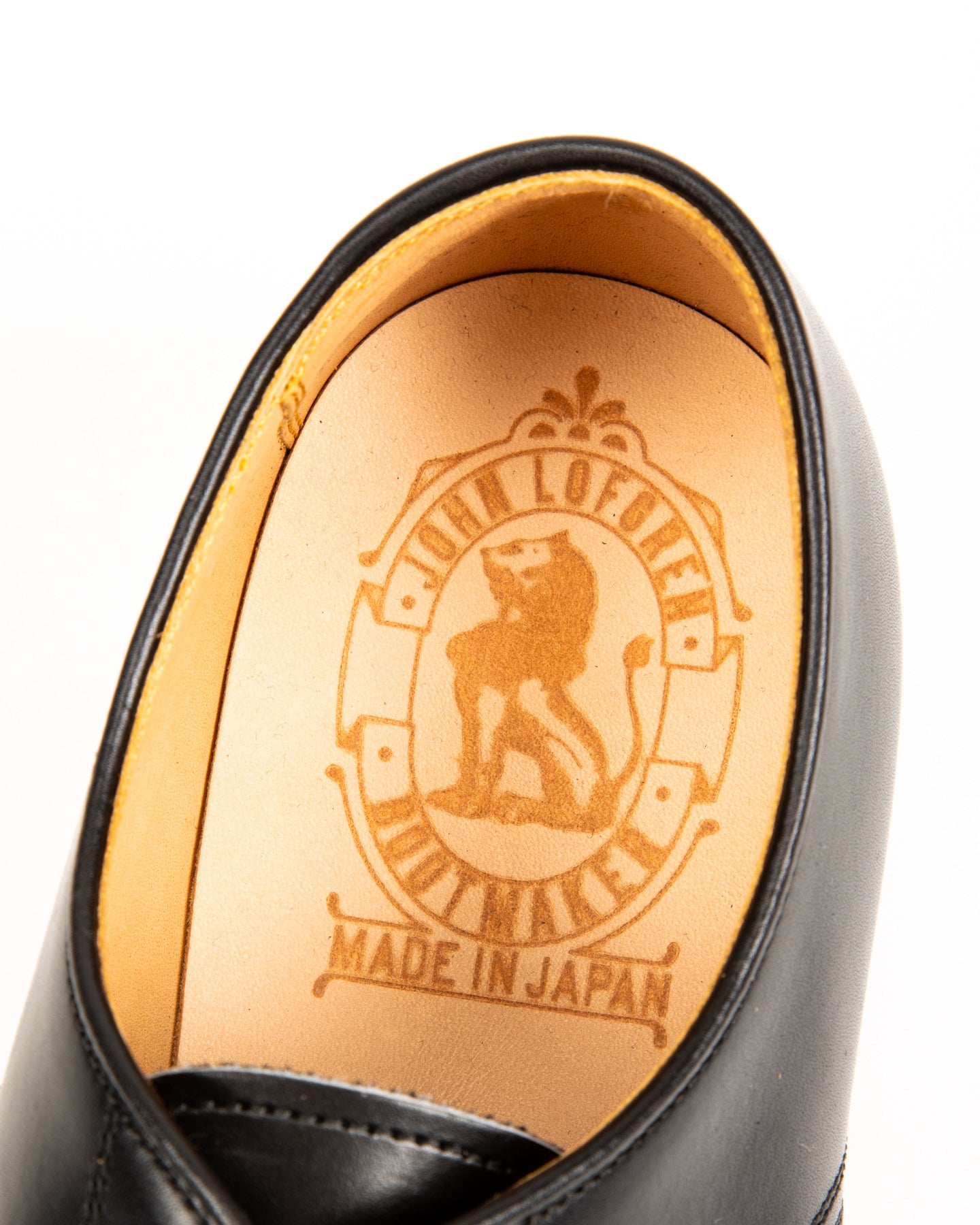 John Lofgren USN Low Quarter Shoes - Black Calfskin - Standard & Strange