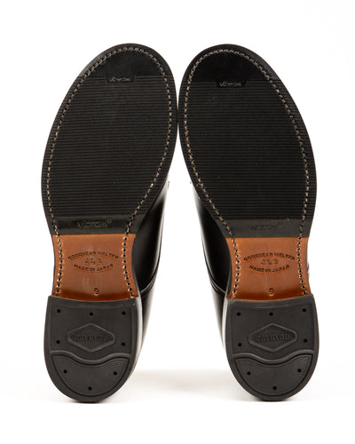 John Lofgren USN Low Quarter Shoes - Black Calfskin - Standard & Strange
