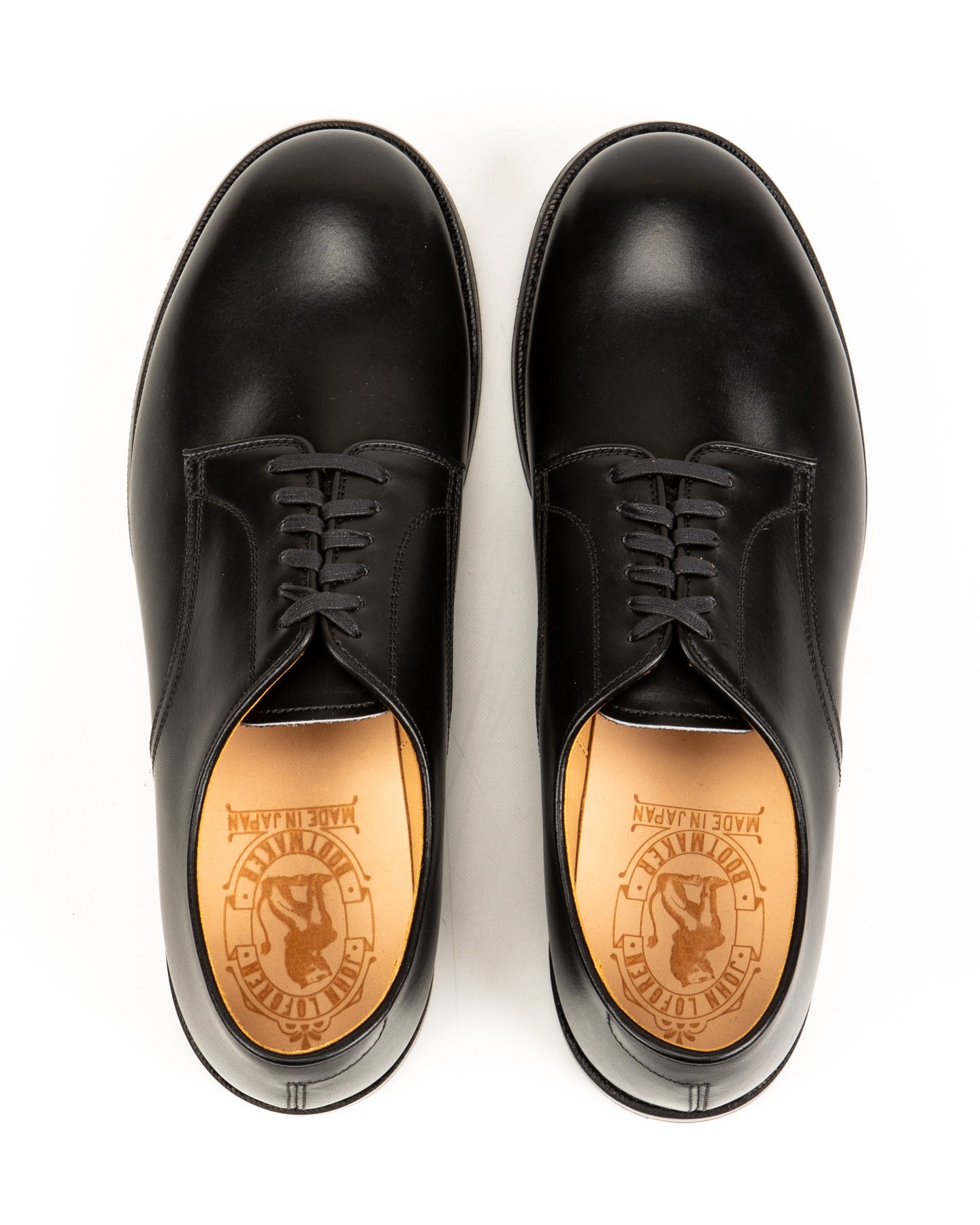 John Lofgren USN Low Quarter Shoes - Black Calfskin - Standard & Strange