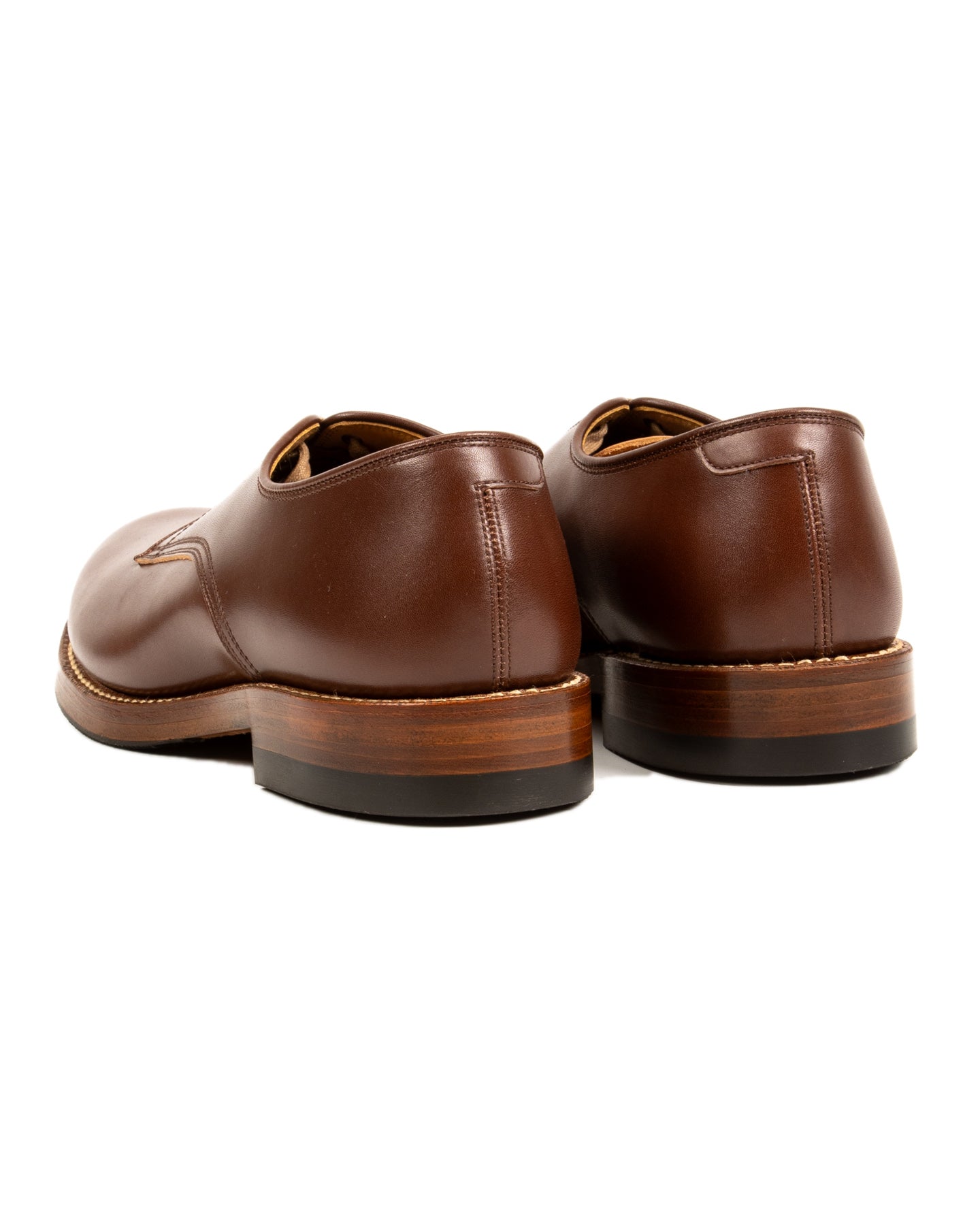USN Low Quarter Shoes - Russet Brown Calfskin