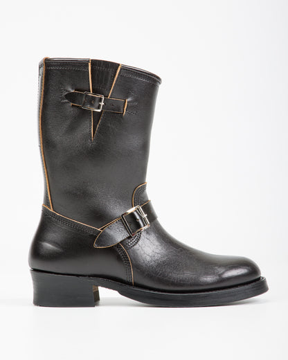 John Lofgren Wabash Engineer Boots - Black Shinki Horsebutt - Standard & Strange