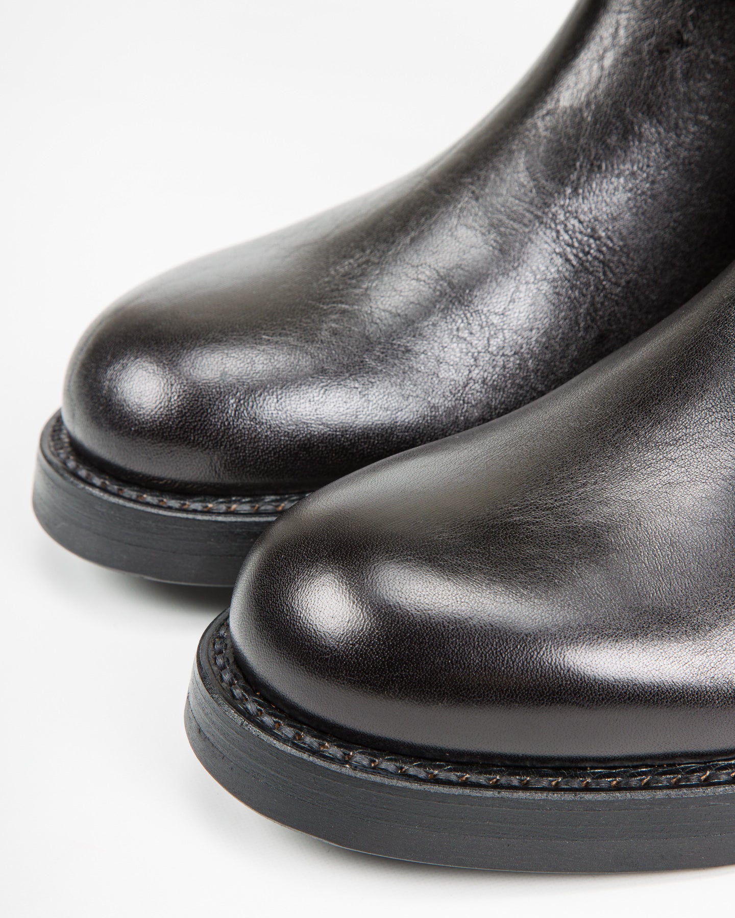 John Lofgren Wabash Engineer Boots - Black Shinki Horsebutt - Standard & Strange