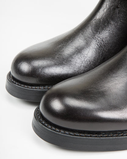 John Lofgren Wabash Engineer Boots - Black Shinki Horsebutt - Standard & Strange