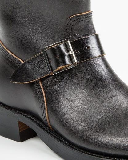 John Lofgren Wabash Engineer Boots - Black Shinki Horsebutt - Standard & Strange