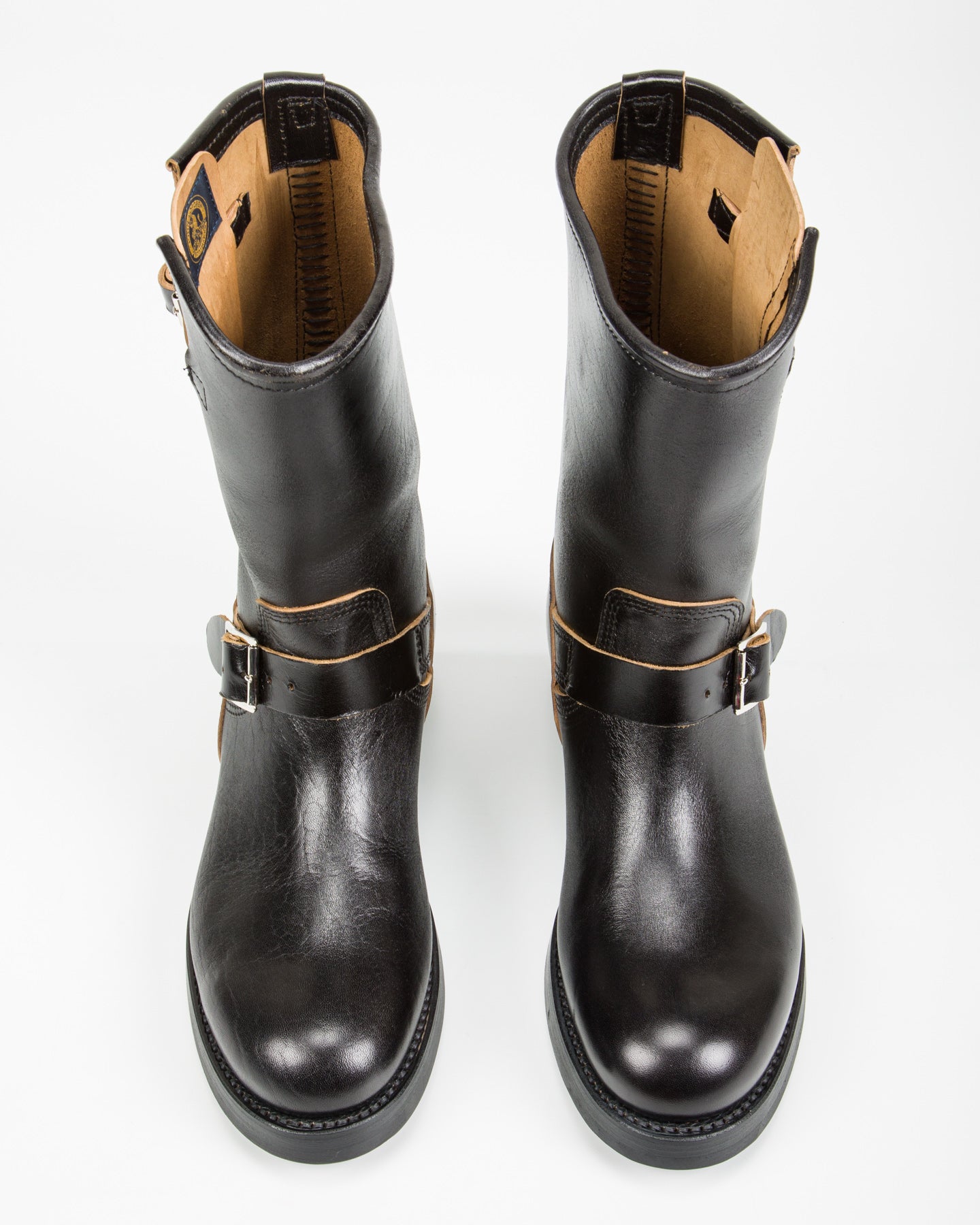 John Lofgren Wabash Engineer Boots - Black Shinki Horsebutt - Standard & Strange