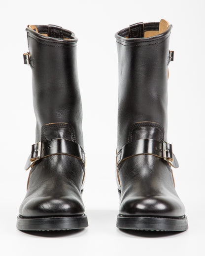 John Lofgren Wabash Engineer Boots - Black Shinki Horsebutt - Standard & Strange