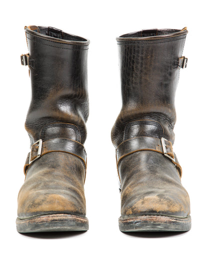 John Lofgren Wabash Engineer Boots - Black Shinki Horsebutt - Standard & Strange