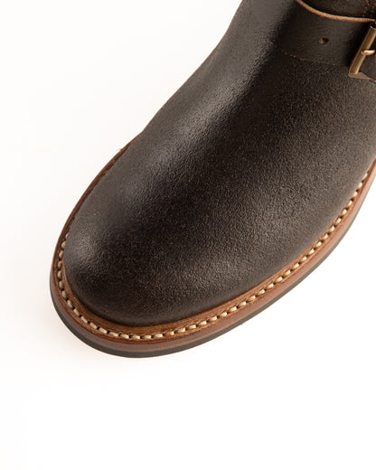 John Lofgren Wabash Engineer Boots - Dark Brown Waxed Flesh - Standard & Strange