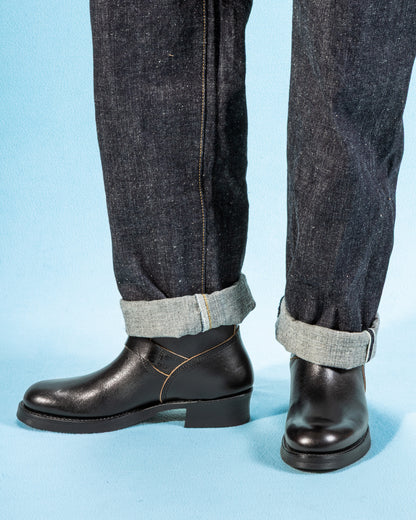 John Lofgren Wabash Engineer Boots - Black Shinki Horsebutt - Standard & Strange