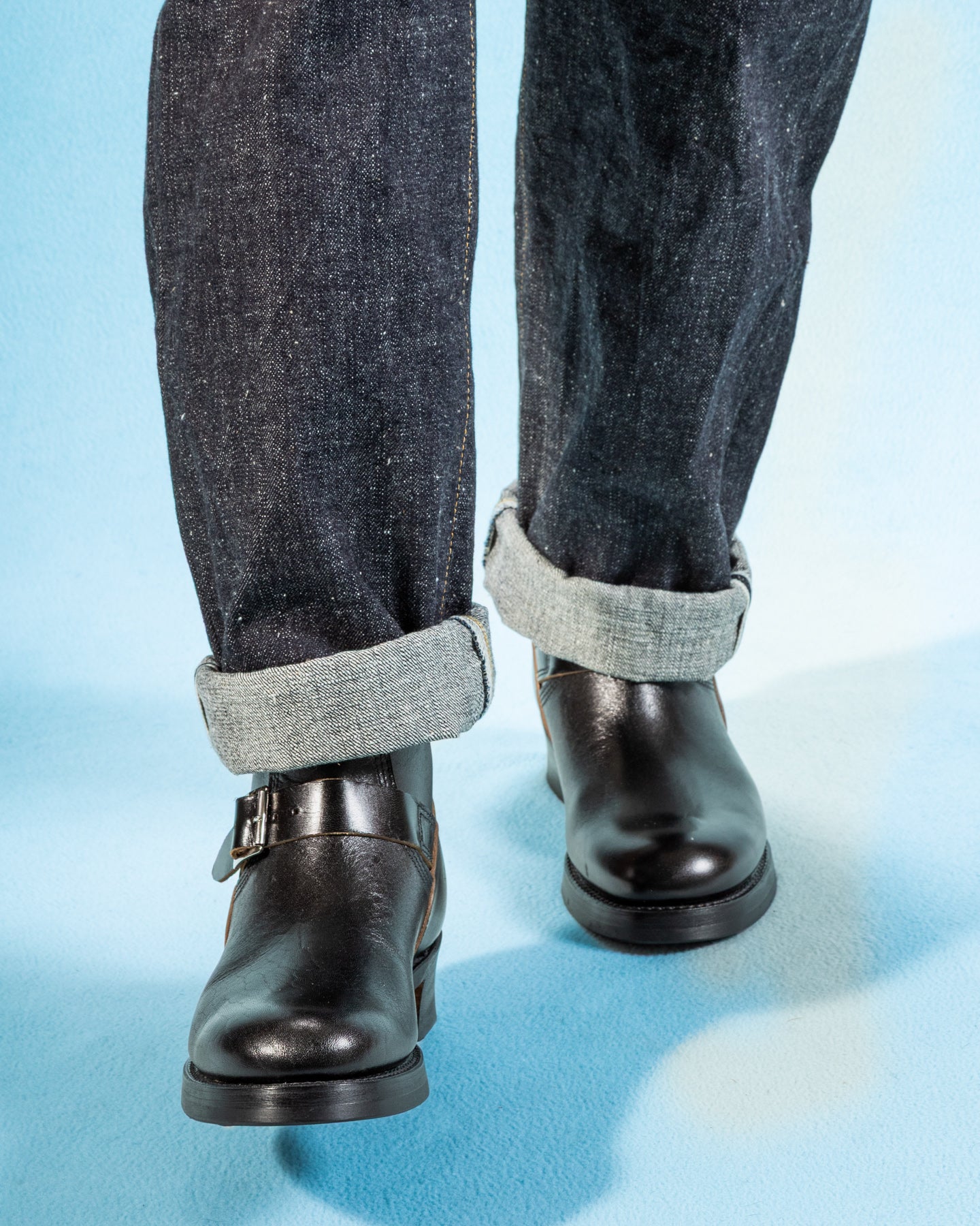 John Lofgren Wabash Engineer Boots - Black Shinki Horsebutt - Standard & Strange