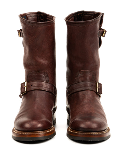 Wabash Engineer Boots - Burnt Burgundy Ezo Deerskin