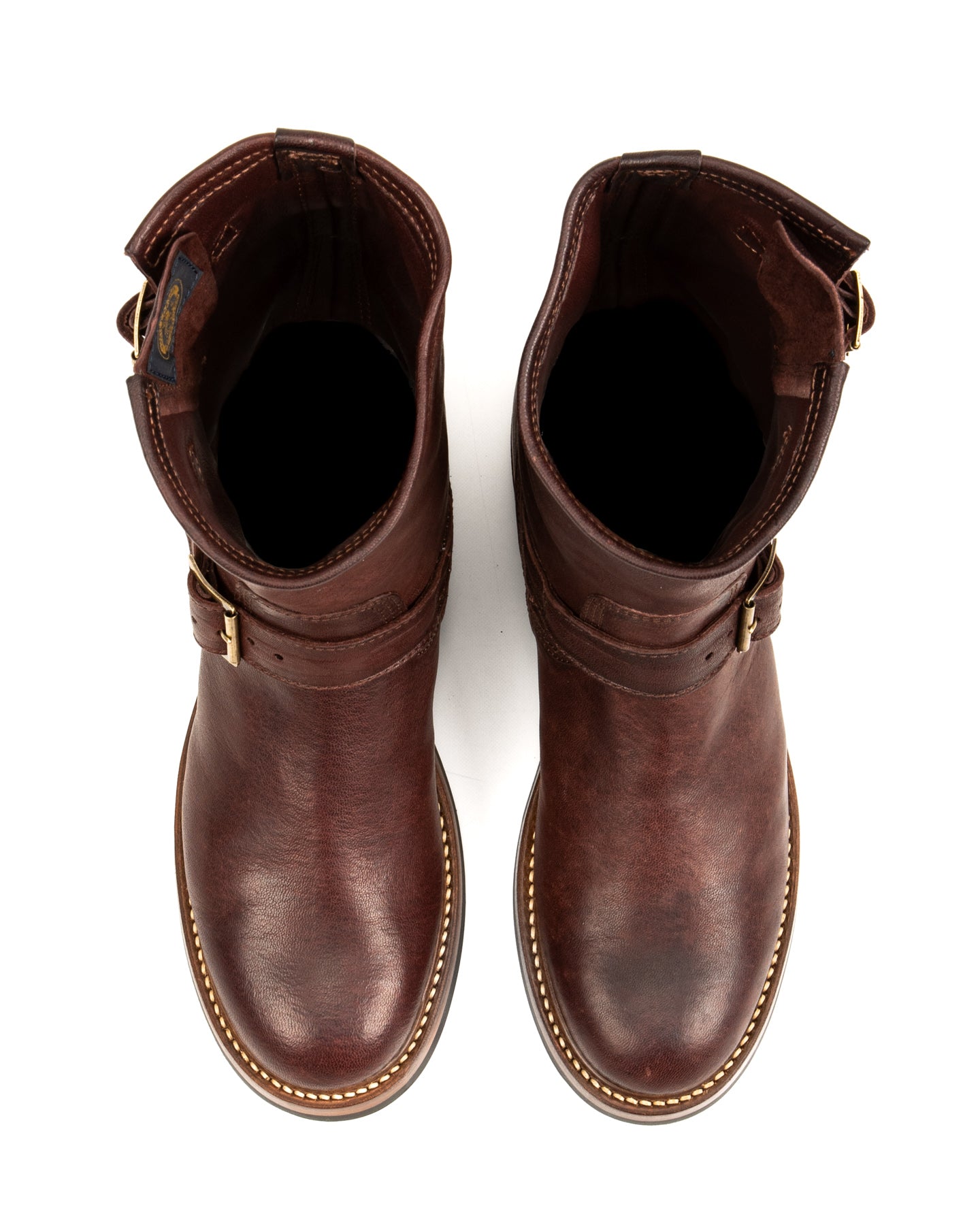 Wabash Engineer Boots - Burnt Burgundy Ezo Deerskin