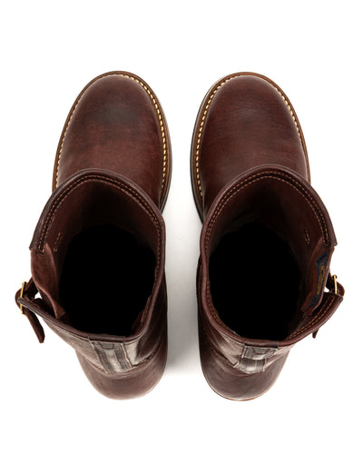 Wabash Engineer Boots - Burnt Burgundy Ezo Deerskin