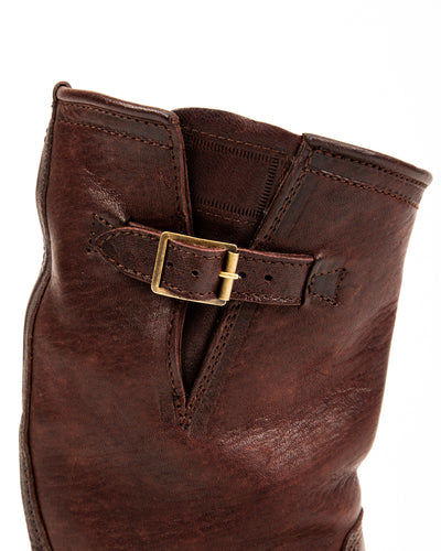 Wabash Engineer Boots - Burnt Burgundy Ezo Deerskin